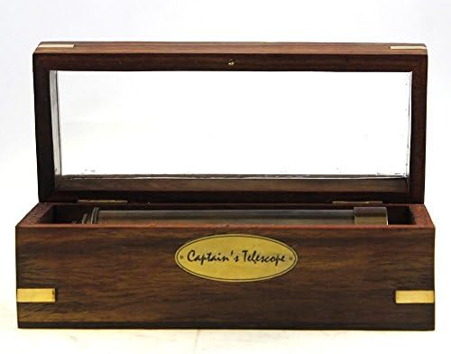 Captains Brass Telescope with Antique Finish 15 Inch Extended