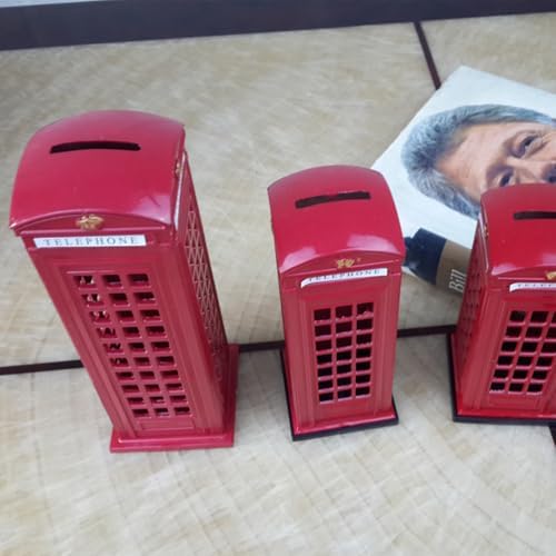 LIFKOME London Telephone Booth Money Bank
