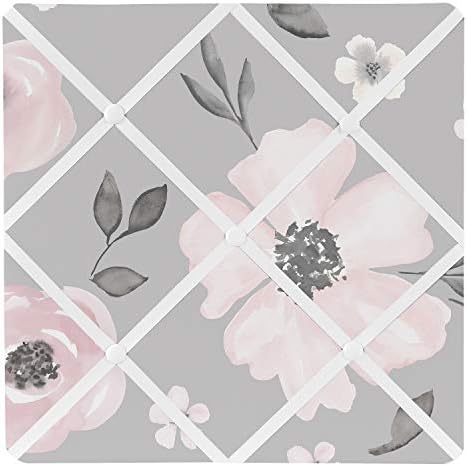 Sweet Jojo Designs Memory Photo Bulletin Board Blush Pink Gray White