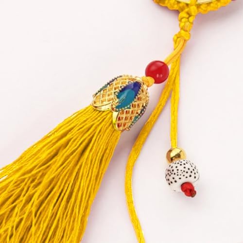 Sonjade Feng Shui Coin Decor Lucky Brass Gourd Pendant