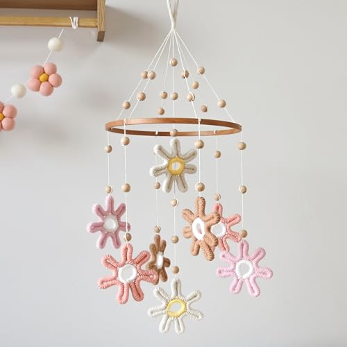 Goukurlsma Woven Daisy Crib Mobile