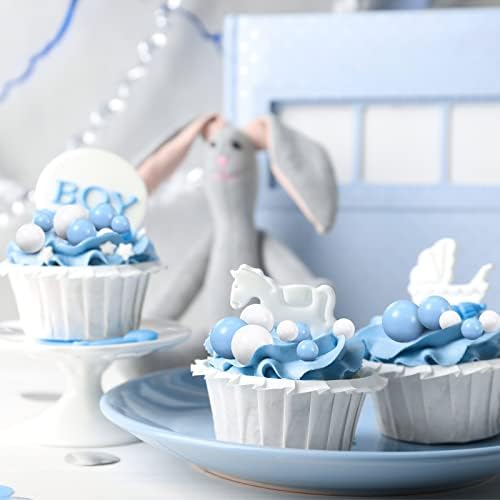 Jetec 66 Pcs Mini Balloon Sticks Cake Decorations