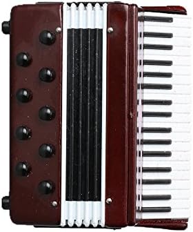 Miniature Accordion with Wooden Case Collectible Decor