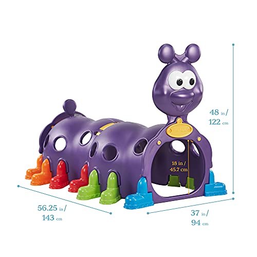 ECR4Kids ELR-12511 Peek-A-Boo Caterpillar Climber for Kids Purple