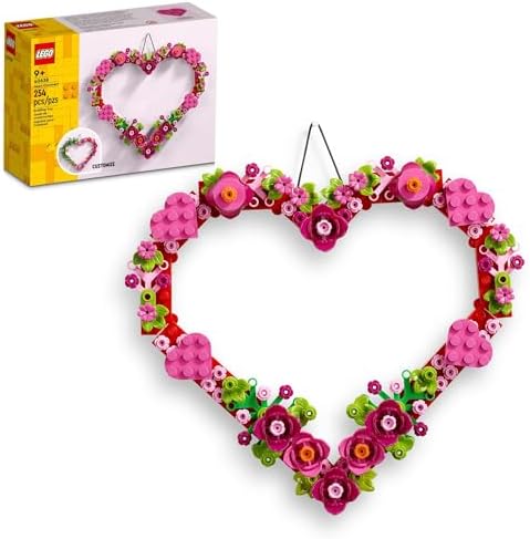 LEGO Heart Ornament Building Toy Set for Kids Ages 9