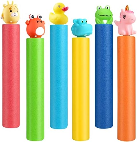 ECJWEI 6-Pack Water Guns for Kids Ages 2-4