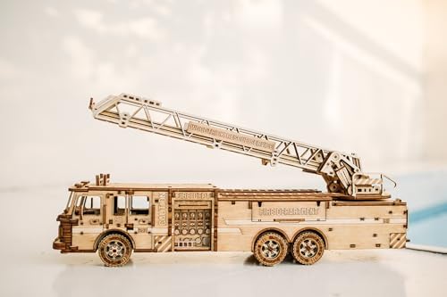 Wood Trick Rescue Firetruck 3D Wooden Puzzle Kit