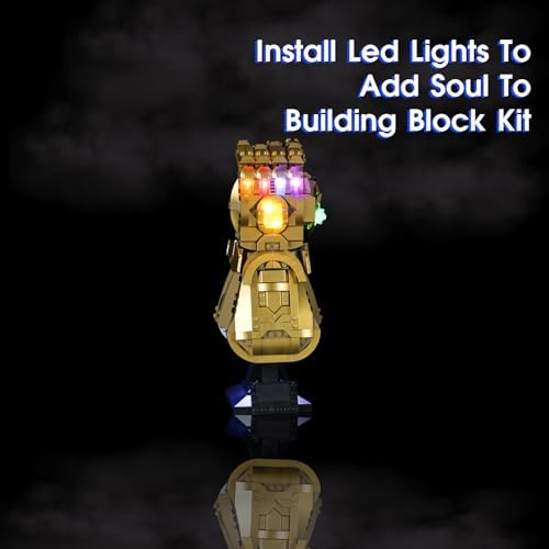 Vaodest LED Light for LEGO 76191 Infinity Gauntlet Display