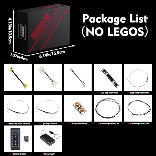 LED Lighting for LEGO Tranquil Garden 10315 Compatible Set