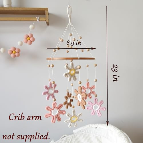 Goukurlsma Woven Daisy Crib Mobile