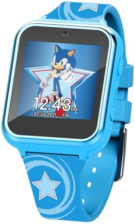 Accutime Kids Sonic The Hedgehog Blue Educational Smart Watch Toy