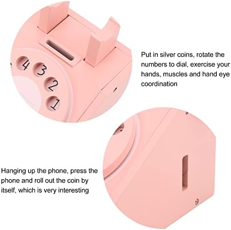 Wooden Simulation Retro Dial Phone for Kids