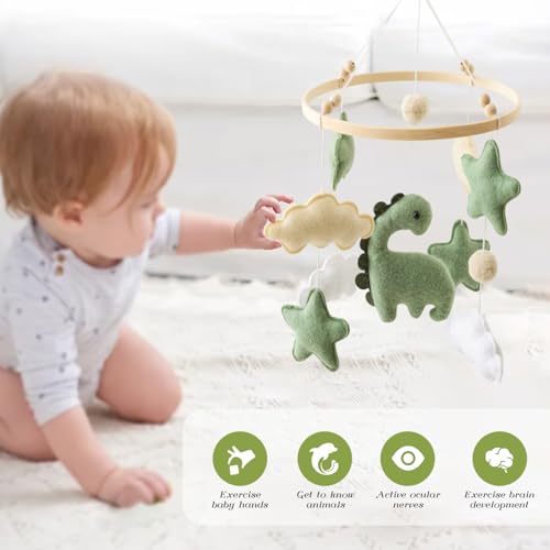 GOODMOM Dinosaur Baby Crib Mobile for Boys Girls