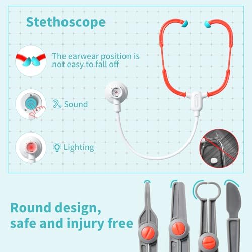 Doctor Kit for Kids 15 Pcs Pretend Play Set