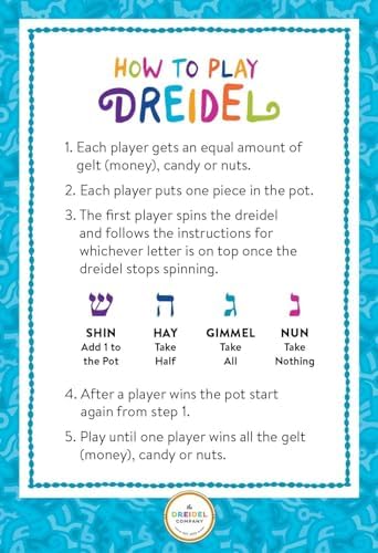 The Dreidel Company Hanukkah Extra Large Wooden Dreidel Pack of 24