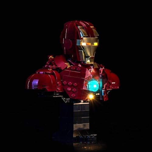 LED Lighting for LEGO Iron Man MK4 Bust 76327