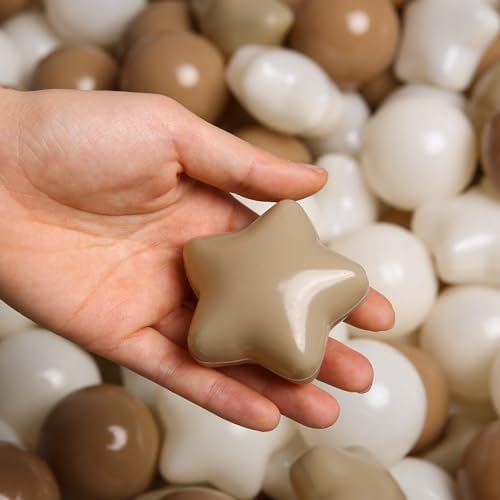 TRENDPLAY Star Ball Pit Balls 200 Count for Kids