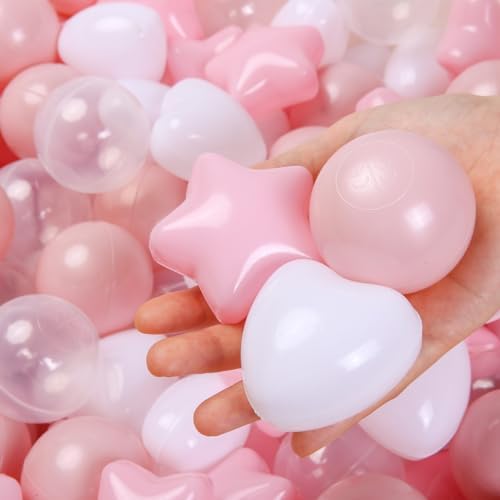 TRENDPLAY Big Star Heart Ball Pit Balls 100 Pcs Set
