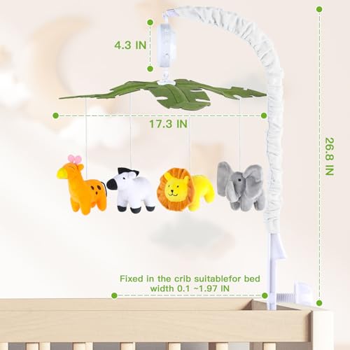 Baby Crib Mobile with Music Lights and Remote Control 1