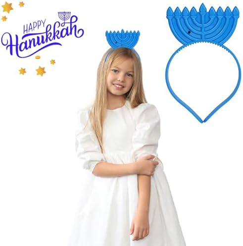 The Dreidel Company Hanukkah Headband - Flashing Light Up Glows