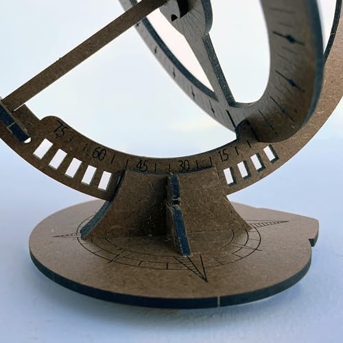 ABONG Wooden Sundial Kit - Equatorial Sundial