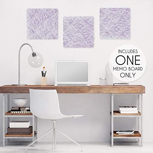 Purple Floral Rose Fabric Memory Memo Photo Bulletin Board