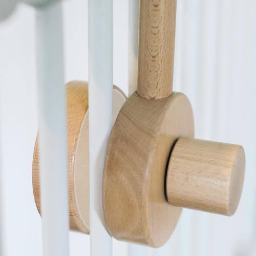 Crib Mobile Arm 360 Adjustable Wooden Hanger for Baby