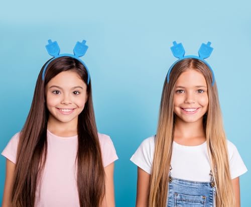 The Dreidel Company Hanukkah Headband - LED Flashing Menorah and Dreidel