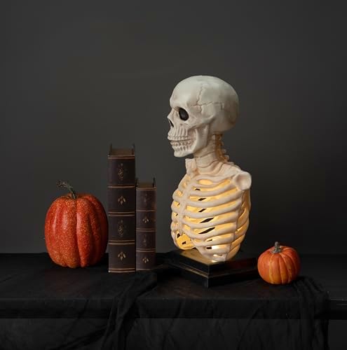 Crazy Bonez Skeleton Bust with Light and Sound 16 Inch Tall