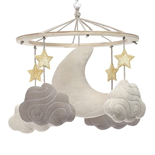 Lambs And Ivy Goodnight Moon Musical Crib Mobile Soother Toy Stars Clouds