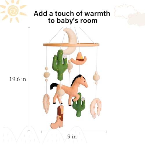 Western Baby Mobile for Crib and Boys Room