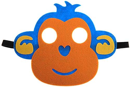 30 Felt Animal Masks for Kids Jungle Party