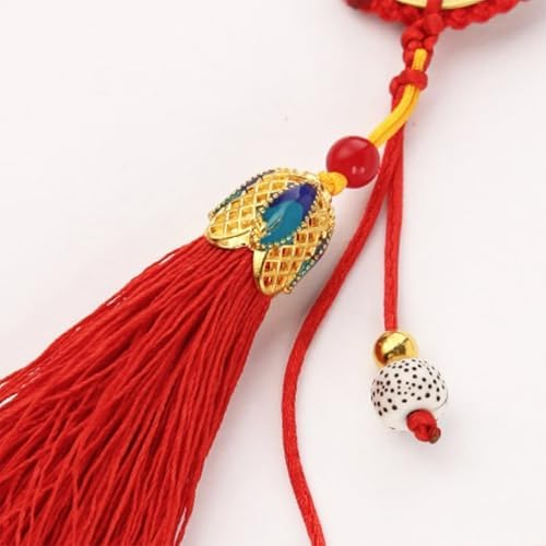 Sonjade Lucky Coin Brass Gourd Decor