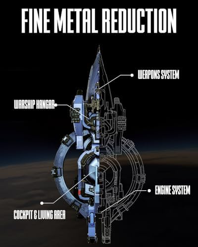 Piececool 3D Metal Puzzle Starship Kit for Adults