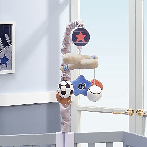 Lambs Ivy Baby Sports Musical Crib Mobile - Gray