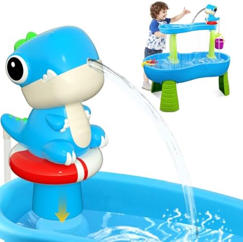 Dinosaur Water Pump for Sand and Water Tables - Blue