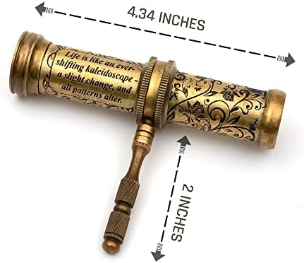 V Empire Handmade Brass Kaleidoscope Gift