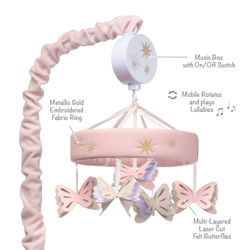 Butterfly Dreams Musical Baby Crib Mobile Soother Toy