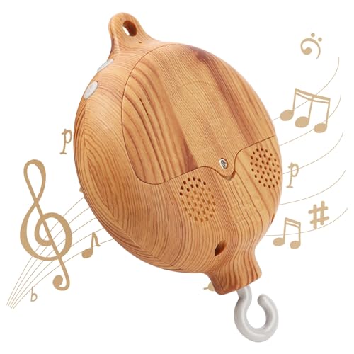 Baby Mobile Rotary Music Box with Imitation Wood