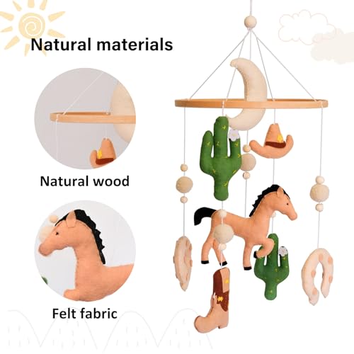 Western Baby Mobile for Crib and Boys Room