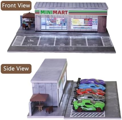 ZAWALUD 164 Model Car Display Case with LED Lamps
