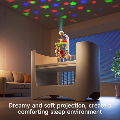TUMAMA Crib Mobile with Music and Lights