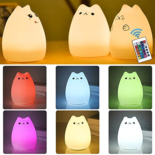 NeoJoy Remote Control Cat Night Light 4 Piece Set
