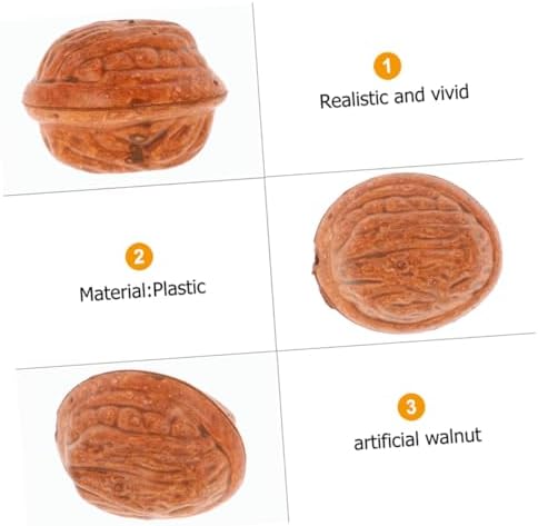 Vosarea 50pcs Realistic Artificial Walnuts Decorations