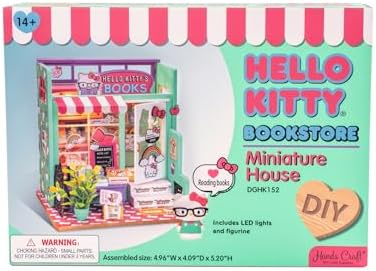 Hands Craft Hello Kitty Miniature Bookstore Kit
