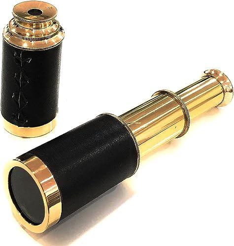 Brass Pirate Telescope Spyglass for Kids and Adults