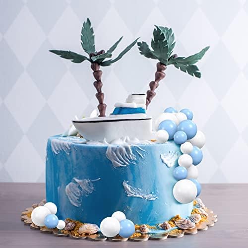 Jetec 66 Pcs Mini Balloon Sticks Cake Decorations