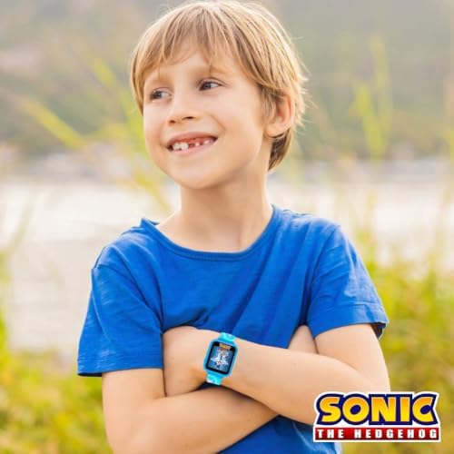 Accutime Kids Sonic The Hedgehog Blue Educational Smart Watch Toy