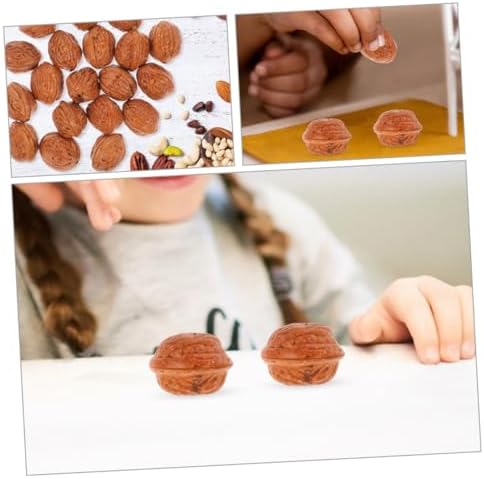 Vosarea 50pcs Realistic Artificial Walnuts Decorations
