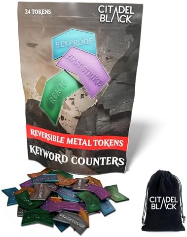 Citadel Black MTG Keyword Counters Set of 24